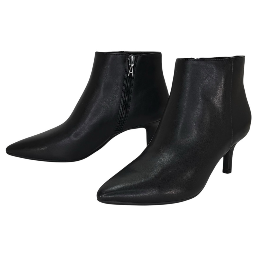 Aerosoles Edith Black Faux Leather Womens Booties Size 8.5M - Picture 10 of 14
